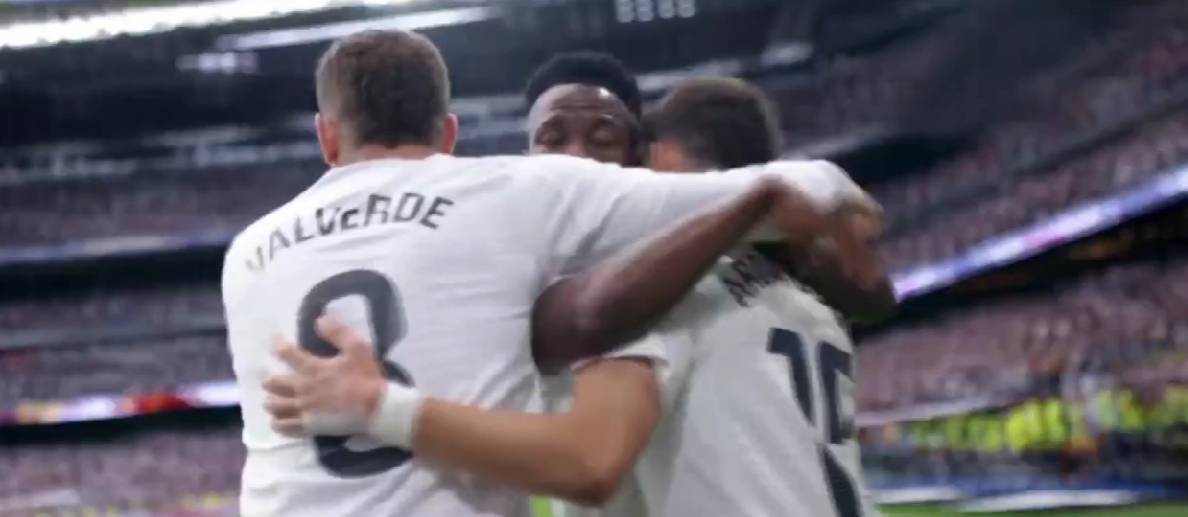 2-0！西甲第7被皇马打懵，6分钟2脚远射，居莱尔+姆巴佩技惊四座